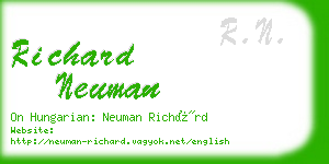richard neuman business card